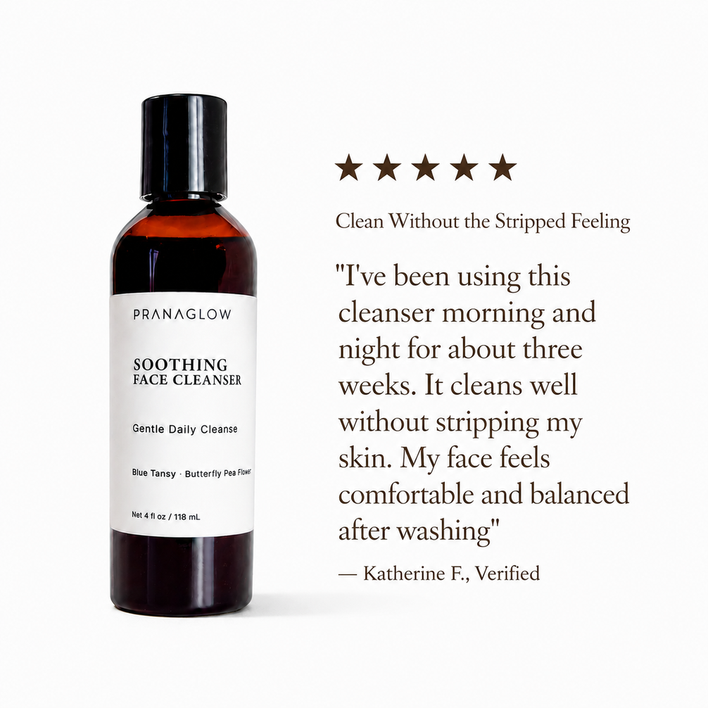 Soothing Face Cleanser - Gentle Daily Cleanse - PranaGlow