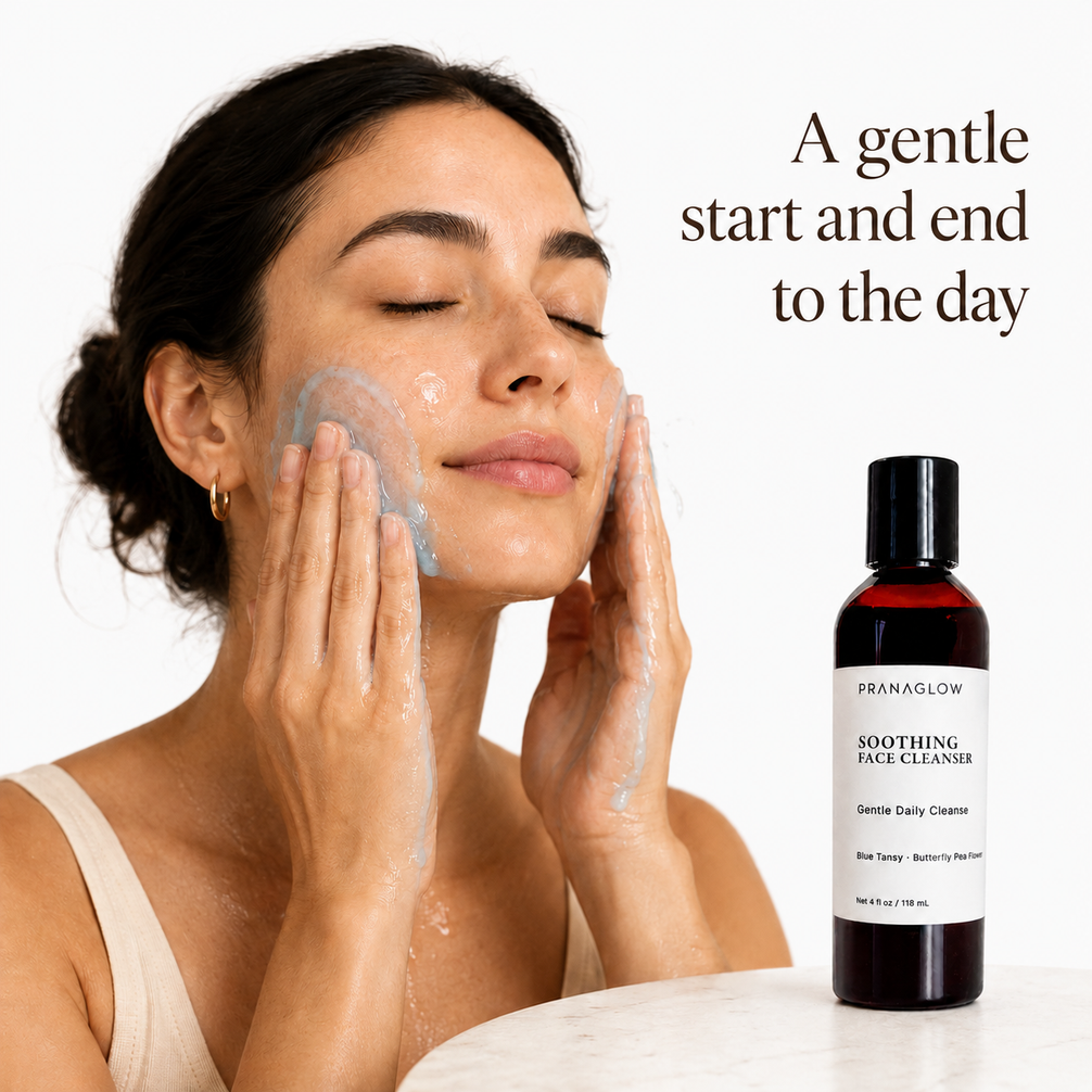 Soothing Face Cleanser - Gentle Daily Cleanse - PranaGlow