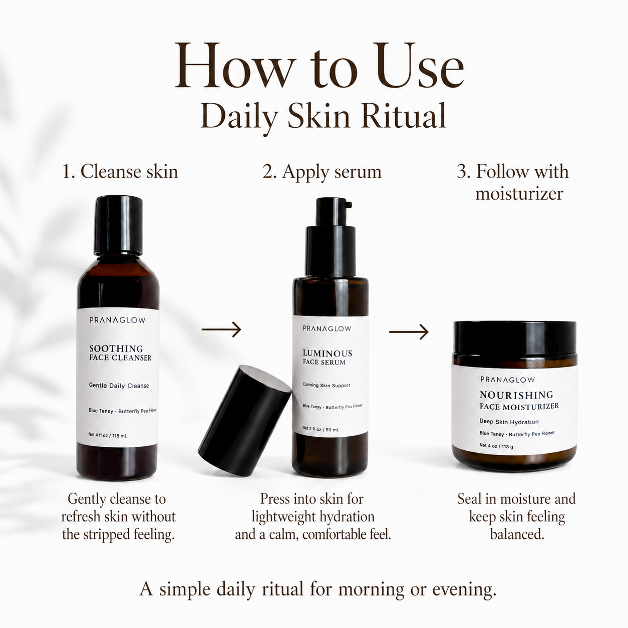 Daily Skin Ritual - Calm Skin Support - PranaGlow