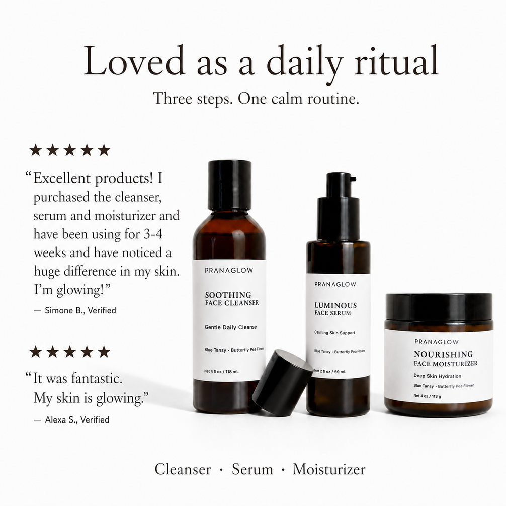 Daily Skin Ritual - Calm Skin Support - PranaGlow