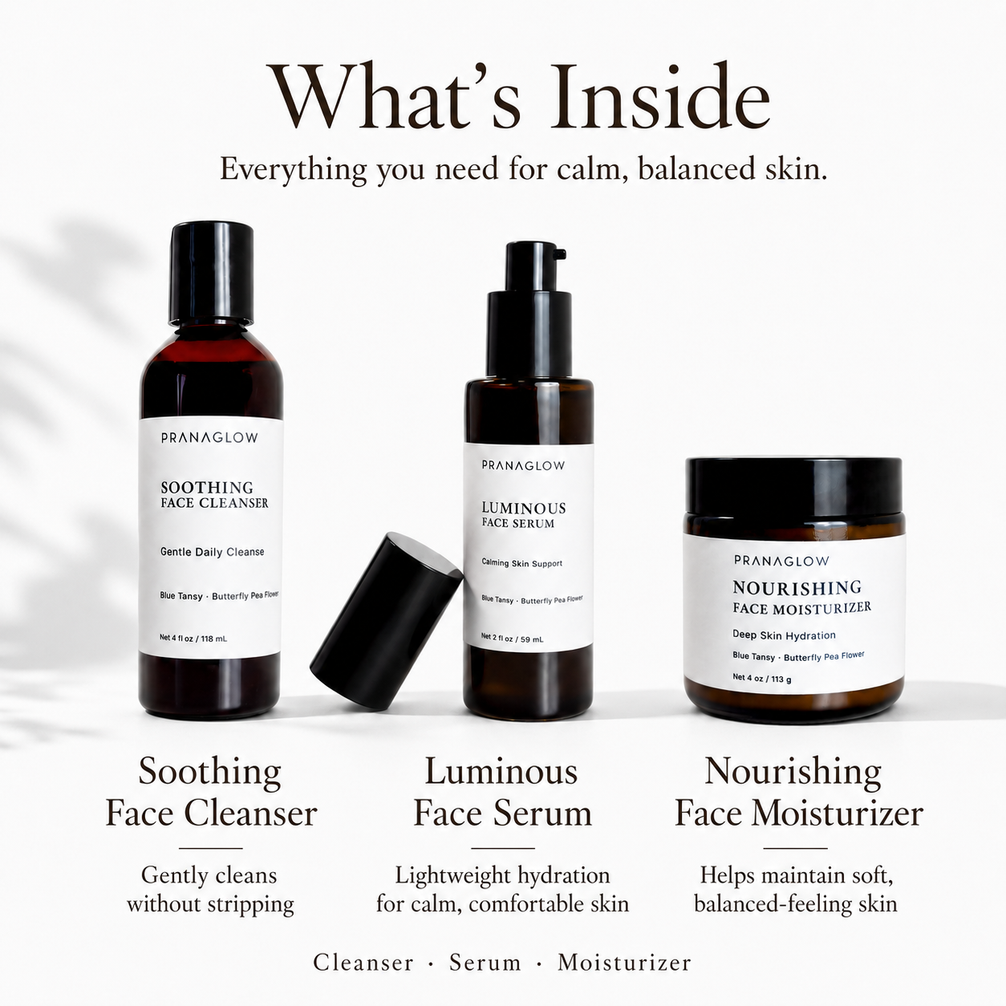 Daily Skin Ritual - Calm Skin Support - PranaGlow