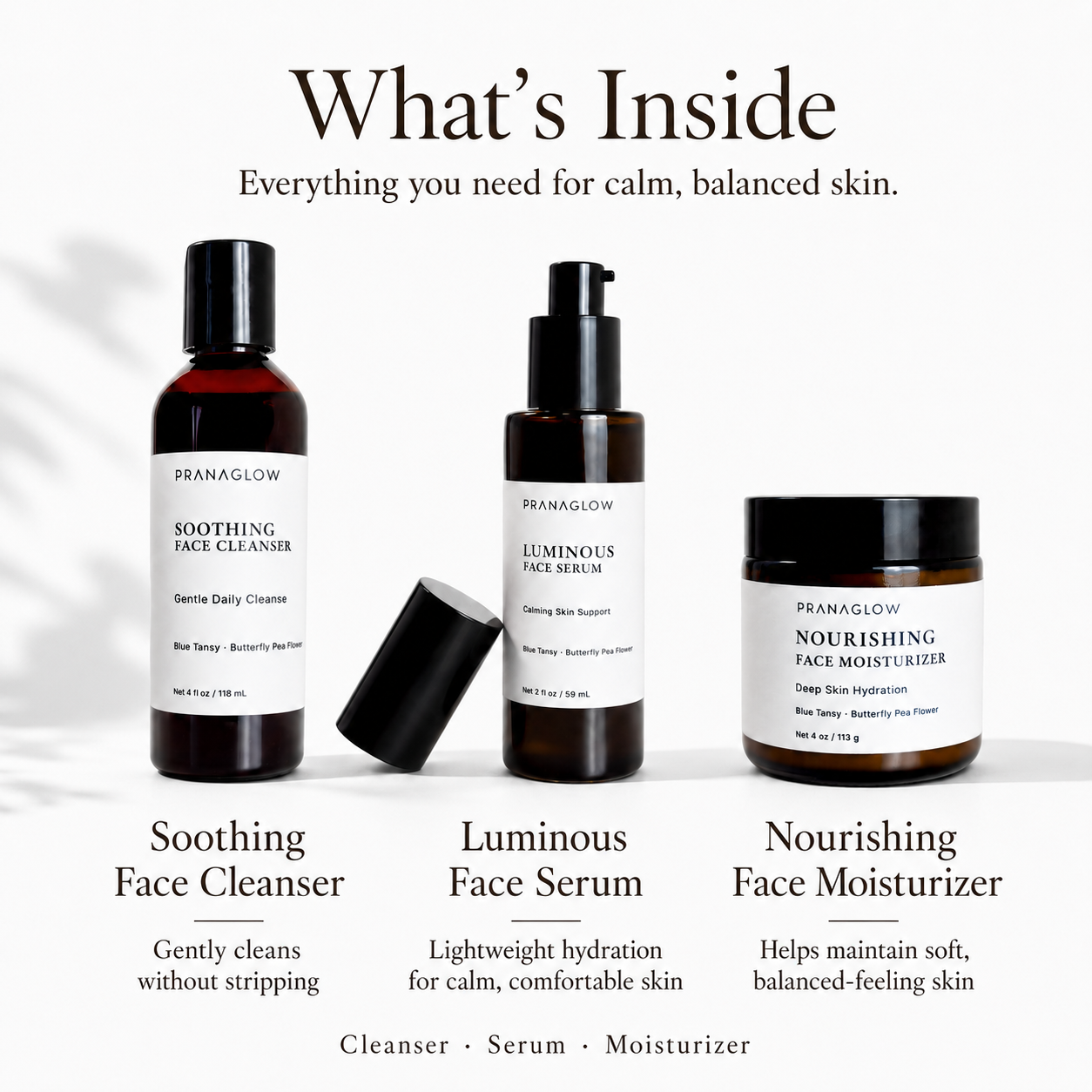 Daily Skin Ritual - Calm Skin Support - PranaGlow
