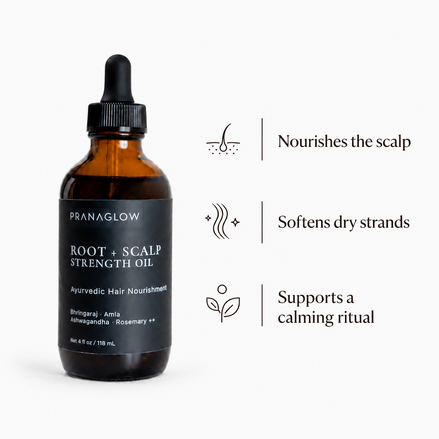 Root + Scalp Strength Oil - Ayurveda Hair Nourishment - why this works