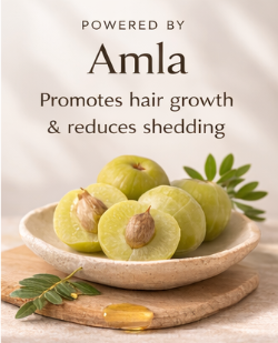 Pranaglow Powered by Amla - it promotes hair growth and reduces shedding
