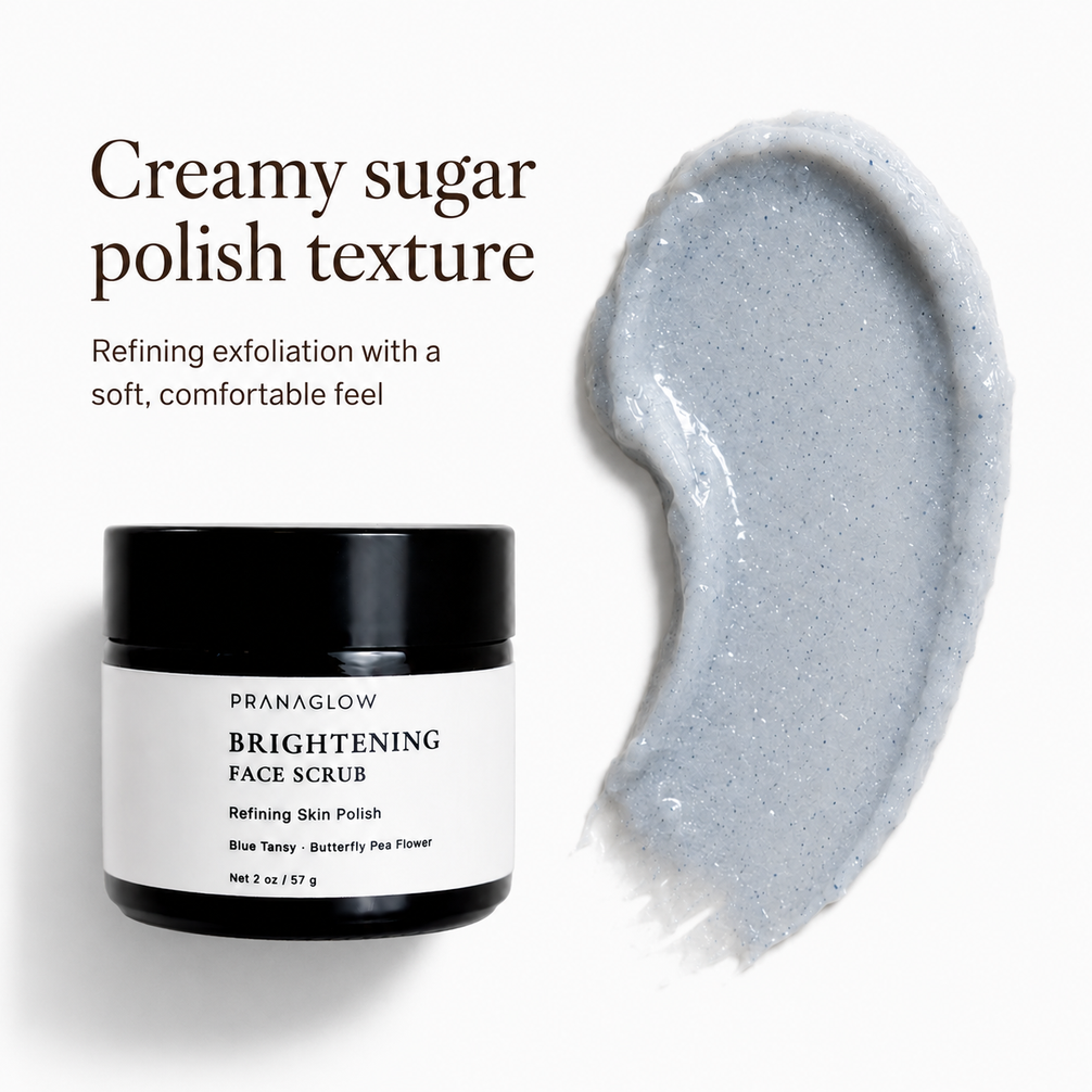 Brightening Face Scrub - Gentle Skin Polish - PranaGlow