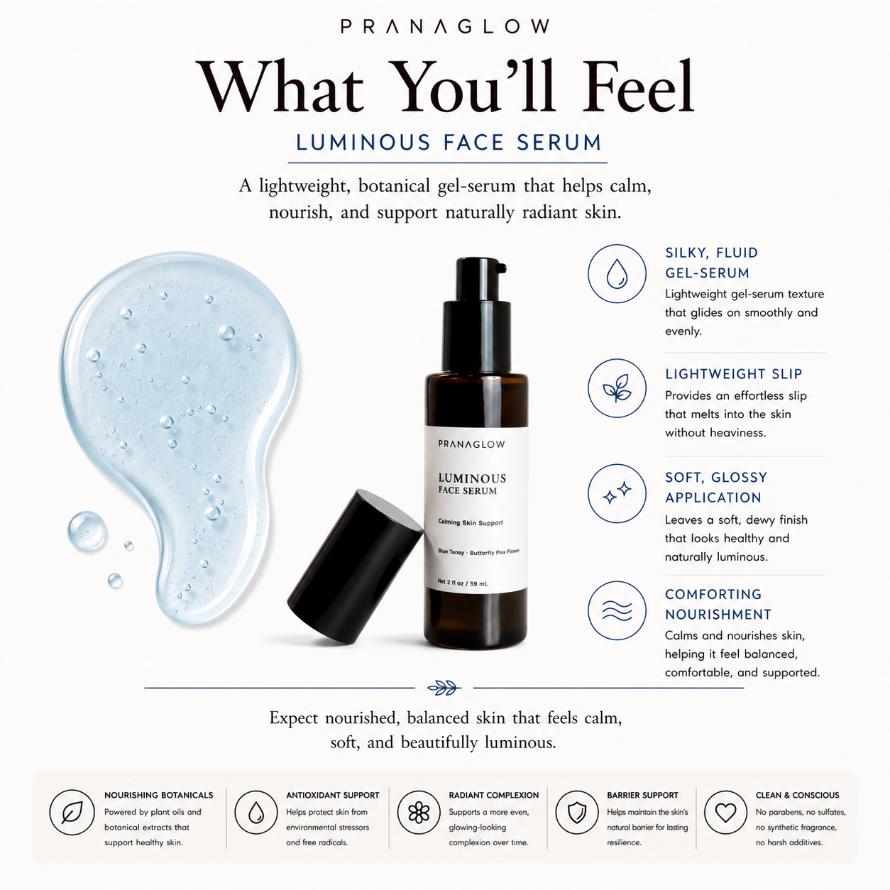Luminous Face Serum - Calming Skin Support