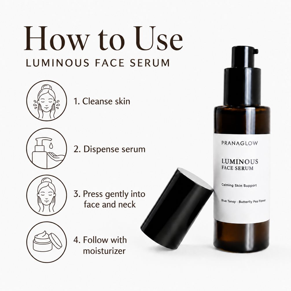 Luminous Face Serum - Calming Skin Support - PranaGlow