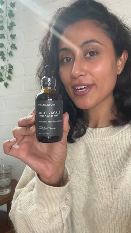 PranaGlow Root+Scalp Oil Video review